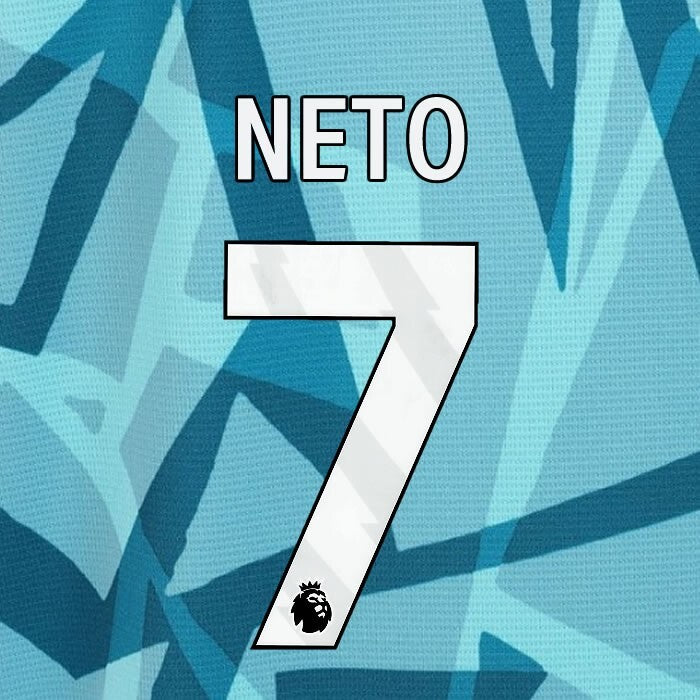 2023 2024 WOLVES 3RD NETO 7 OFFICIAL WHITE PLAYER SIZE NAMESET