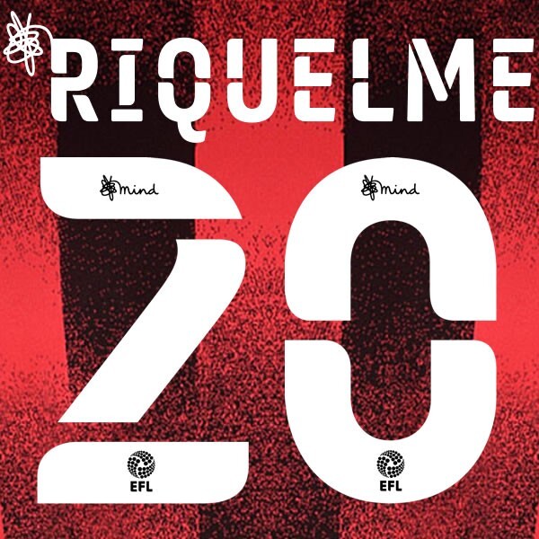 BOURNEMOUTH 2020 2021 OFFICIAL RIQUELME 20 ELMS UK HOME PLAYER SIZE NAME SET