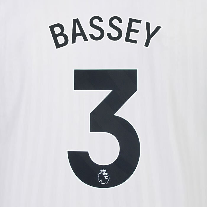 2023 2024 OFFICIAL FULHAM AVERY DENNISON BASSEY 3 HOME PLAYER SIZE NAMESET