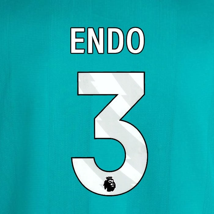 2025 2026 OFFICIAL LIVERPOOL ENDO 3 WHITE 3RD PLAYER SIZE NAMESET