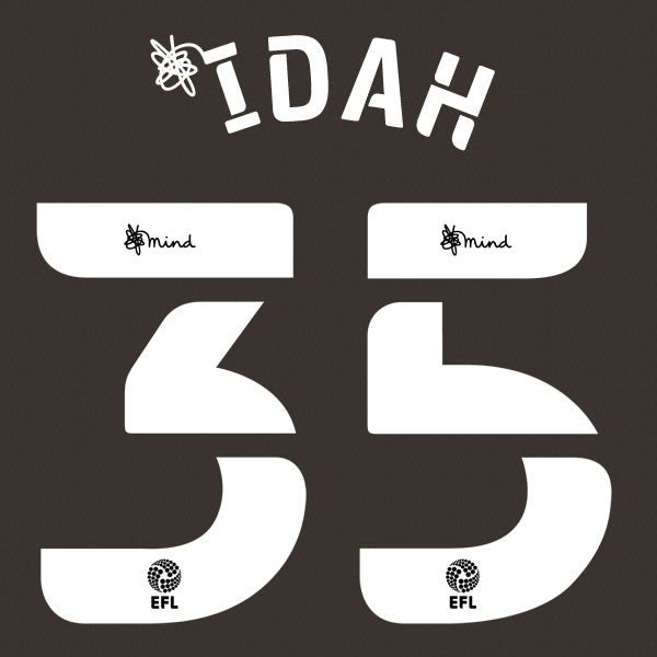 NORWICH 2020 2021 OFFICIAL IDAH 35 3RD PLAYER SIZE NAME SET