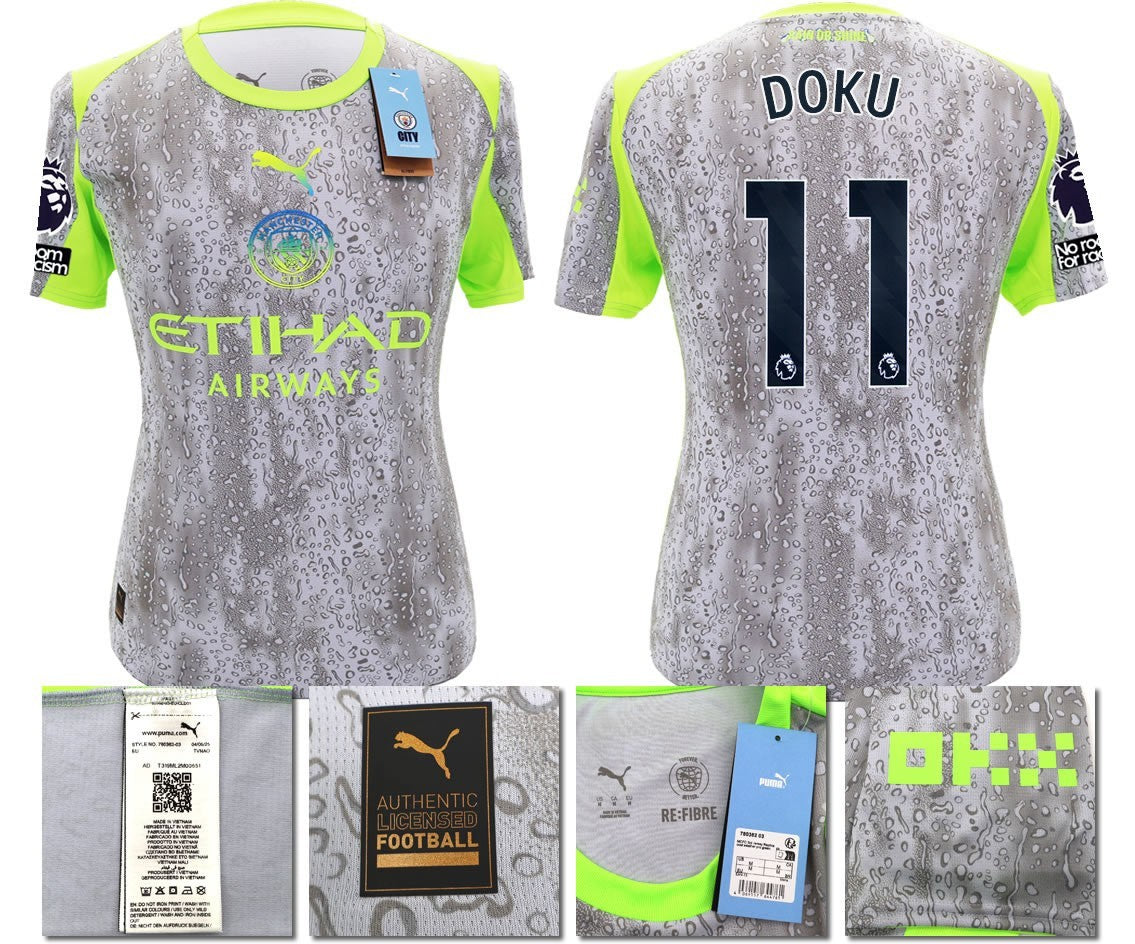 BNWT 2025 2026 MAN CITY PUMA THIRD DOKU 11 FOOTBALL SHIRT