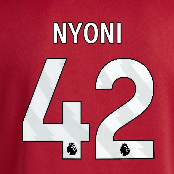 2025 2026 OFFICIAL LIVERPOOL NYONI 42 WHITE HOME PLAYER SIZE NAMESET