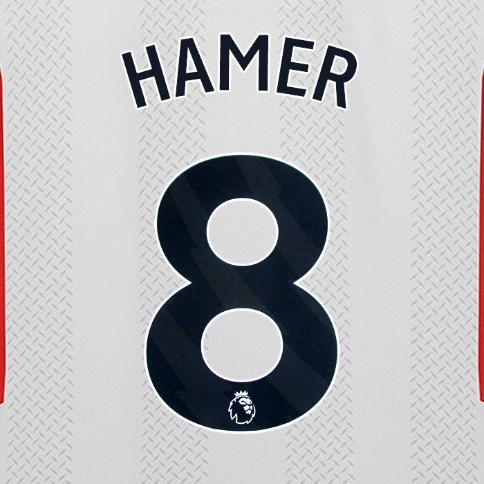 2023 2024 SHEFFIELD UNITED OFFICIAL HAMER 8 BLACK 3RD PLAYER SIZE NAMESET