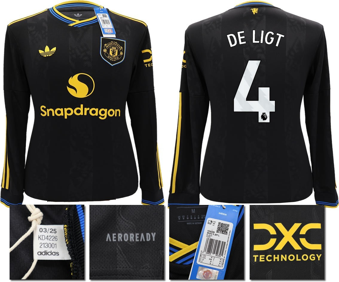 BNWT 2025 2026 MANCHESTER UNITED ADIDAS 3RD SHIRT LS DE LIGT 4