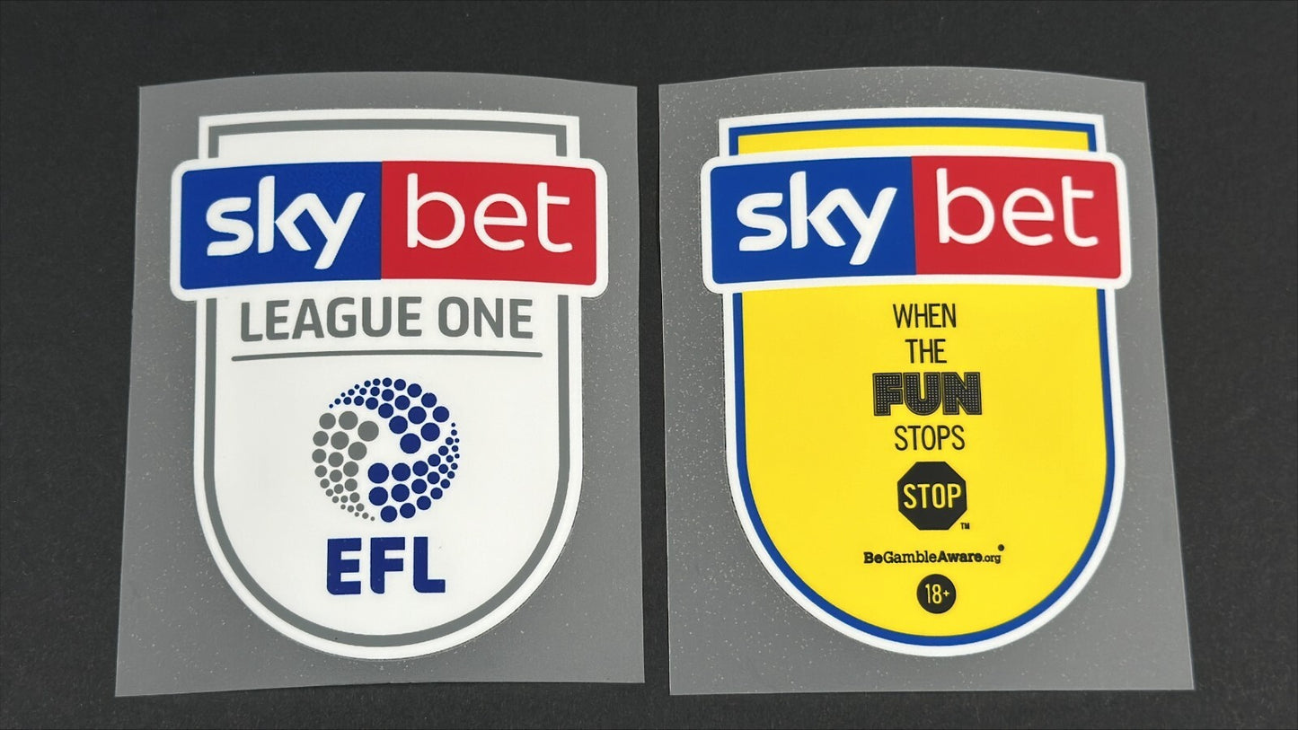 Official 2018 2020 EFL Sky Bet LEAGUE 1 Shirt Sleeve Patches Player Issue