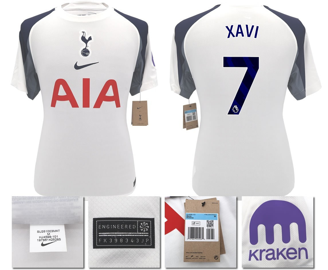 BNWT 2025 2026 TOTTENHAM NIKE HOME XAVI 7 FOOTBALL SHIRT MEN'S