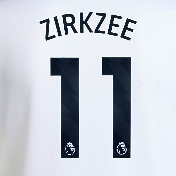 2025 2026 MANCHESTER UNITED ZIRKZEE 11 AWAY BLACK PLAYER SIZE NAMESET