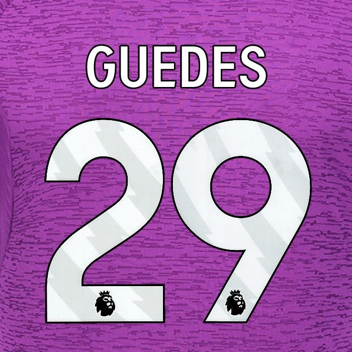 2024 2025 WOLVES 3RD WHITE GUEDES 29 OFFICIAL PLAYER SIZE NAMESET