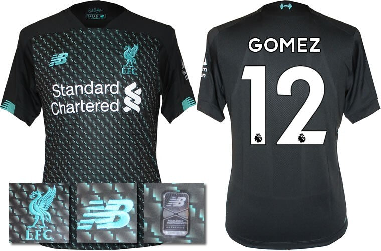 BNWT 2019 2020 NEW BALANCE LIVERPOOL 3RD SHIRT GOMEZ 12 KIDS