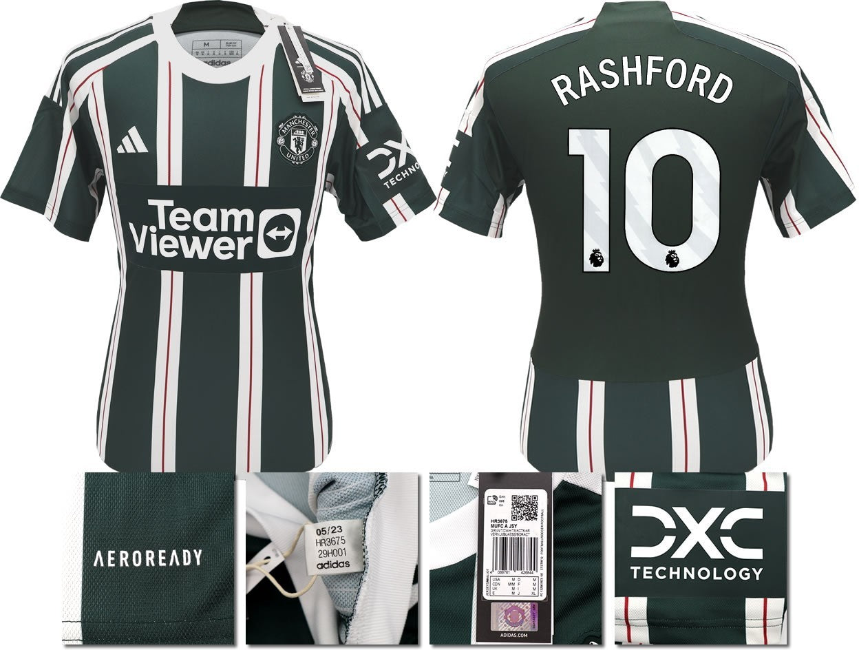 BNWT 2023 2024 MAN UTD ADIDAS AWAY SHIRT RASHFORD 10