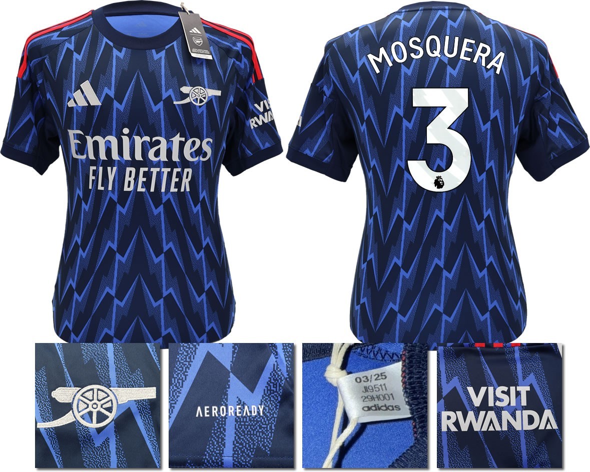 BNWT 2025/2026 ARSENAL F.C. ADIDAS AWAY SHIRT MOSQUETA 3