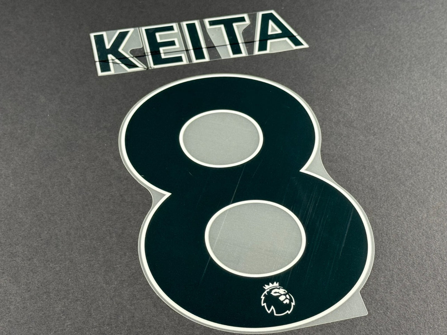 LIVERPOOL 2021 2022 KEITA 8 OFFICIAL AVERY BLACK PLAYER SIZE NAME SET