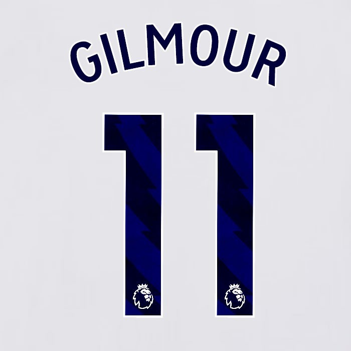 2023 2024 BRIGHTON GILMOUR 11 OFFICIAL BLUE HOME PLAYER SIZE NAME SET