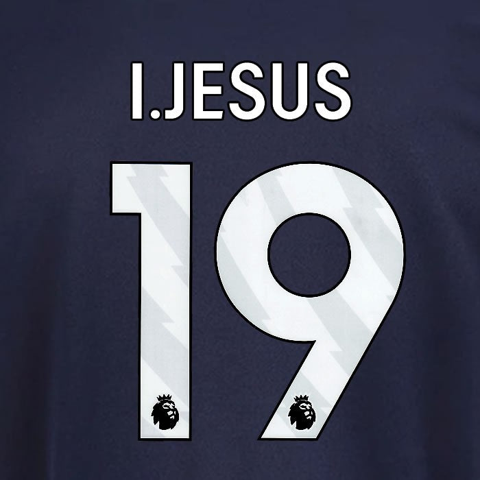 2025 2026 OFFICIAL NOTTINGHAM I JESUS 19 WHITE 3RD PLAYER SIZE NAMESET