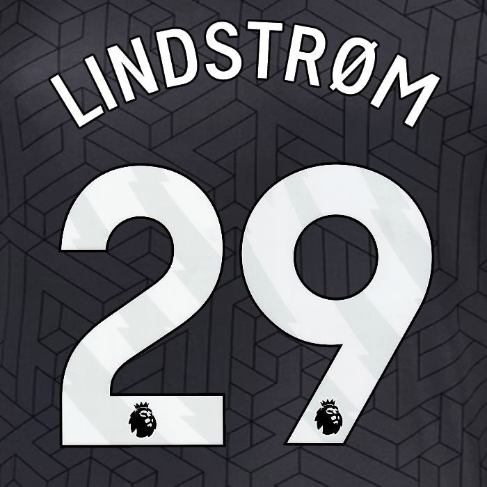 2024 2025 EVERTON LINDSTROM 29 OFFICIAL WHITEAWAY PLAYER SIZE NAMESET