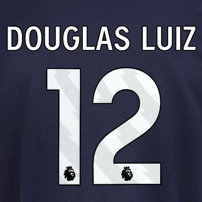 2025 2026 OFFICIAL NOTTINGHAM DOUGLAS LUIZ 12 WHITE 3RD PLAYER SIZE NAMESET