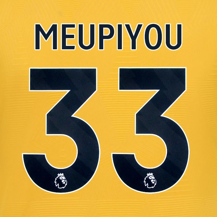 2024 2025 WOLVES HOME BLACK MEUPIYOU 33 OFFICIAL PLAYER SIZE NAMESET