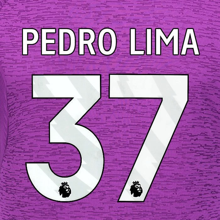 2024 2025 WOLVES 3RD WHITE PEDRO LIMA 37 OFFICIAL PLAYER SIZE NAMESET