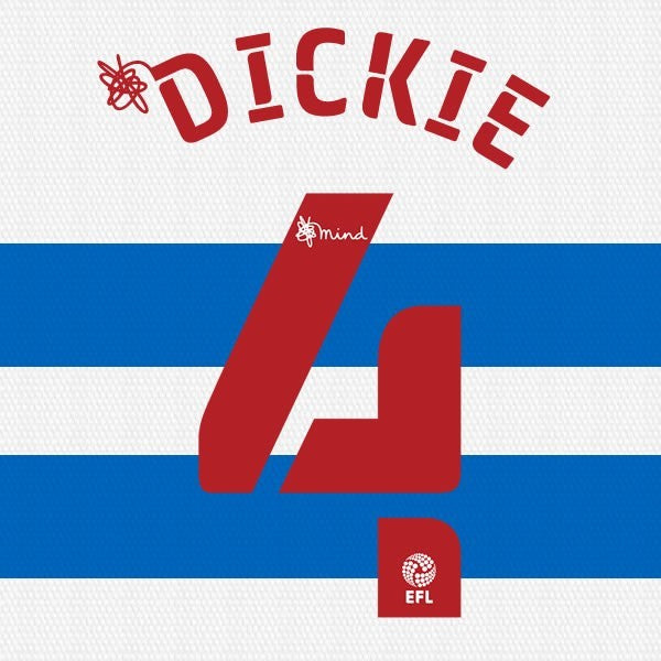 QPR 2020 2021 OFFICIAL DICKIE 4 HOME PLAYER SIZE NAME SET