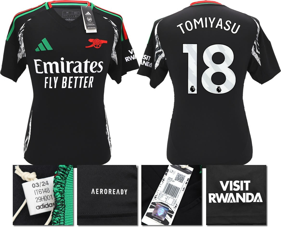 BNWT 2024/2025 ARSENAL F.C. ADIDAS AWAY SHIRT TOMIYASU 18