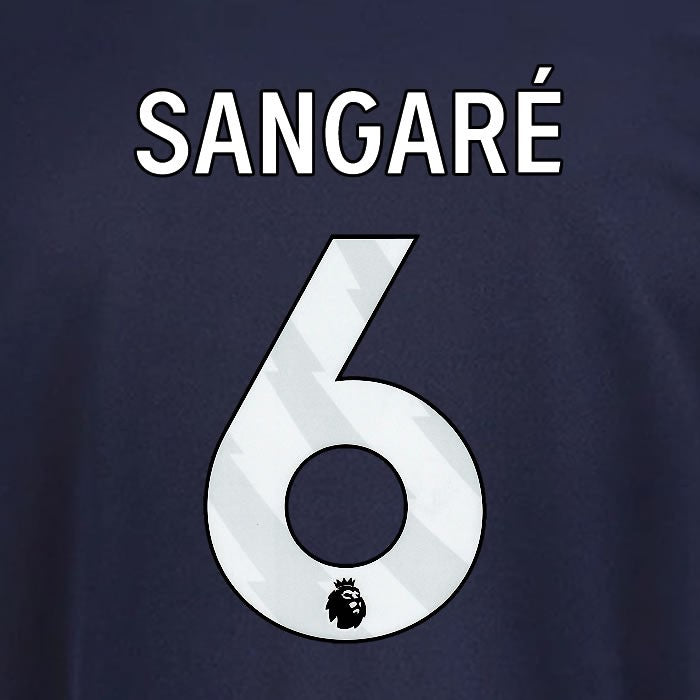 2025 2026 OFFICIAL NOTTINGHAM SANGARE 6 WHITE 3RD PLAYER SIZE NAMESET