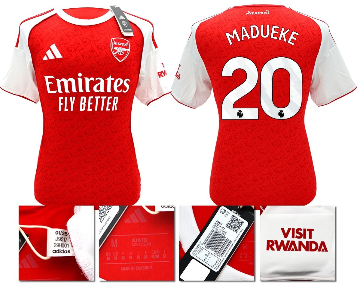 BNWT 2025/2026 ARSENAL F.C. ADIDAS HOME SHIRT MADUEKE 20