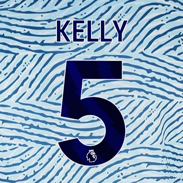 2023 2024 BOURNEMOUTH KELLY 5 BLUE AWAY PLAYER SIZE NAME SET