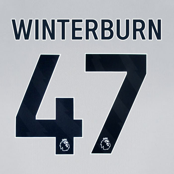 2024 2025 BOURNEMOUTH WINTERBURN 47 BLACK AWAY PLAYER SIZE NAME SET