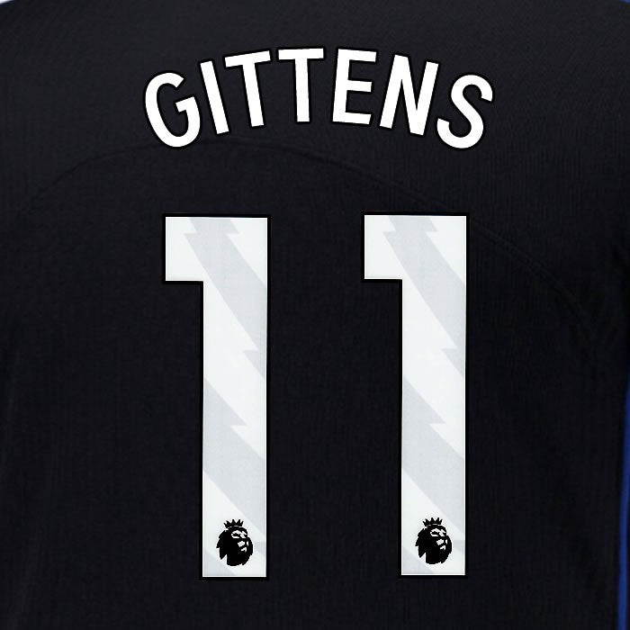 2025 2026 OFFICIAL CHELSEA GITTENS 11 WHITE 3RD PLAYER SIZE NAMESET