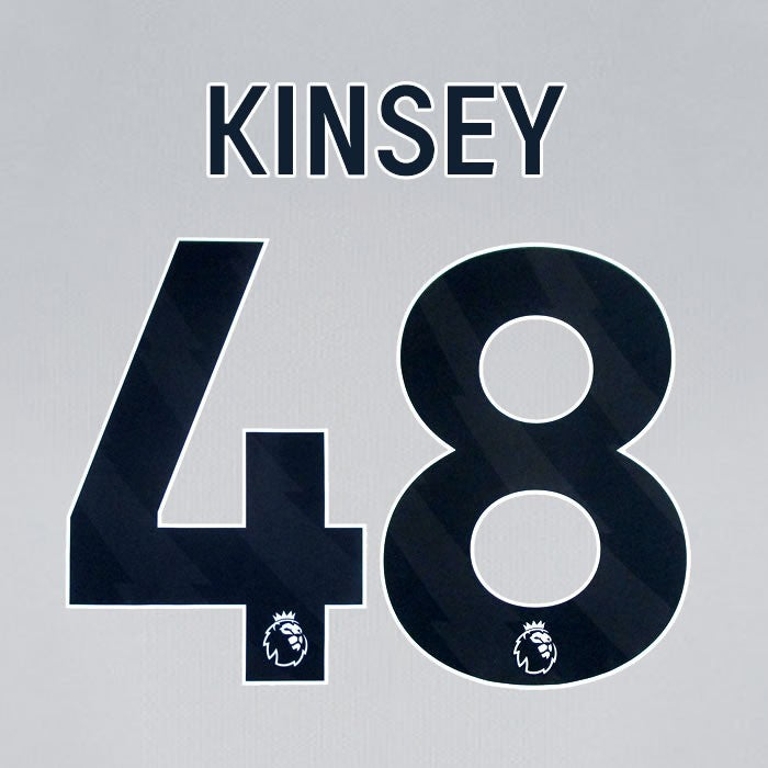 2024 2025 BOURNEMOUTH KINSEY 48 BLACK AWAY PLAYER SIZE NAME SET
