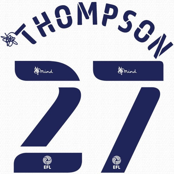 COVENTRY 2020 2021 OFFICIAL THOMPSON 27 3RD PLAYER SIZE NAME SET