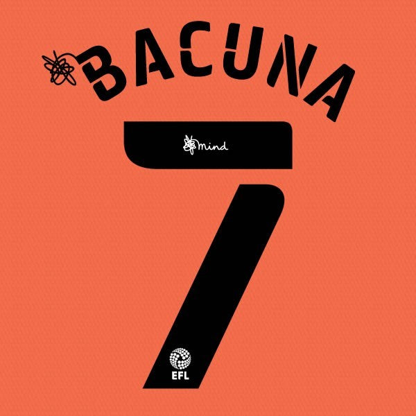 CARDIFF 2020 2021 OFFICIAL BACUNA 7 3RD PLAYER SIZE NAME SET