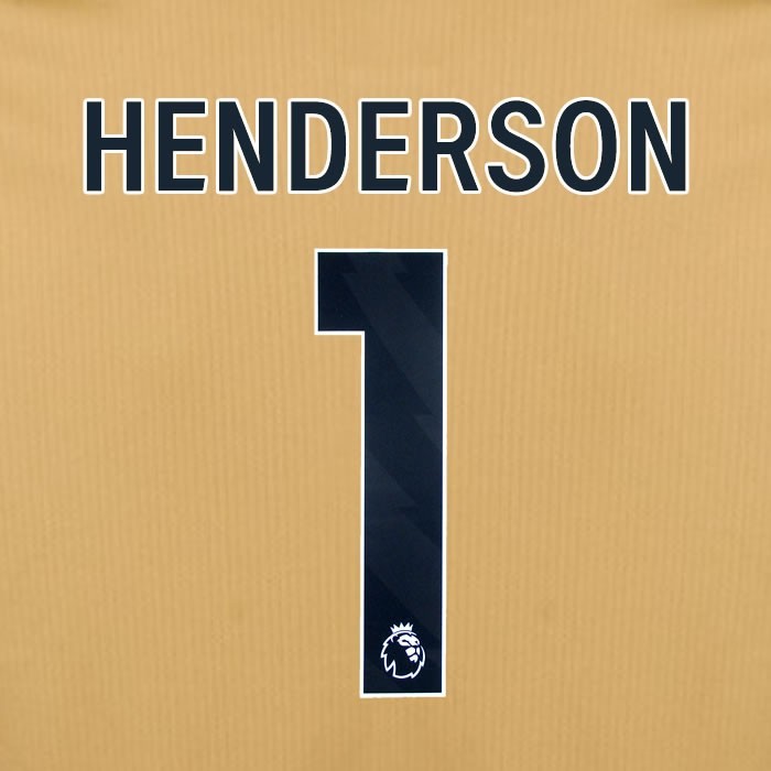 2025 2026 OFFICIAL CRYSTAL PALACE HENDERSON 1 BLACK 3RD PLAYER SIZE NAMESET