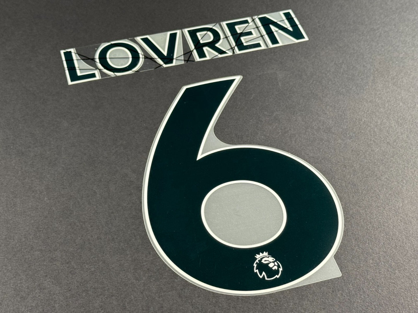 LIVERPOOL 2021 2022 LOVREN 6 OFFICIAL AVERY BLACK PLAYER SIZE NAME SET