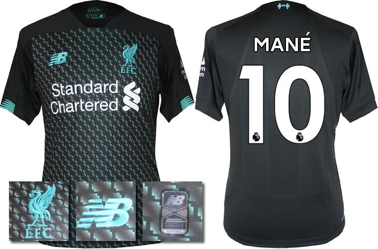 BNWT 2019 2020 NEW BALANCE LIVERPOOL 3RD SHIRT MANE 10 KIDS