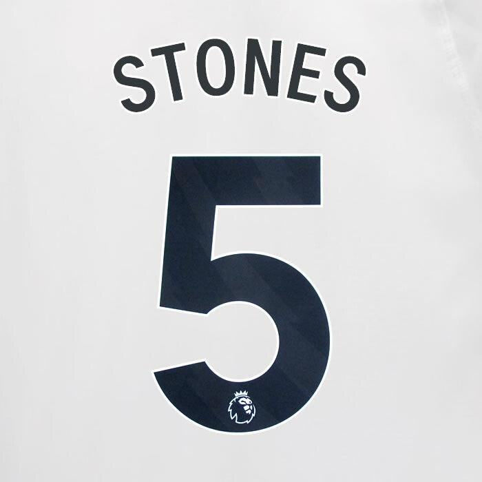 2023 2024 MAN CITY STONES 5 BLACK AWAY PLAYER SIZE NAME SET