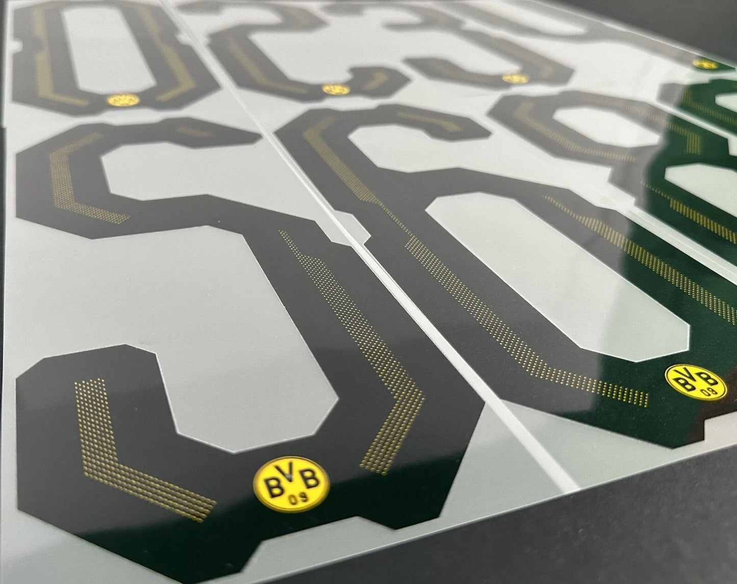 2018 2019 OFFICIAL (SID) BORUSSIA DORTMUND HOME PLAYER SIZE SHIRT NUMBERS 255MM