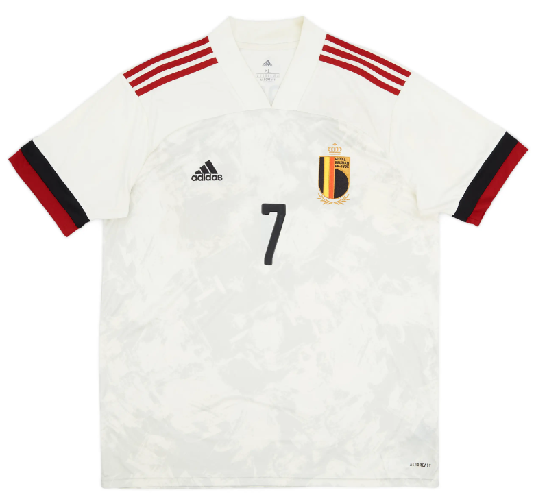 BNWT 2020 2021 BELGIUM AWAY ADIDAS FOOTBALL SHIRT DE BRUYNE 7 MEN'S MEDIUM