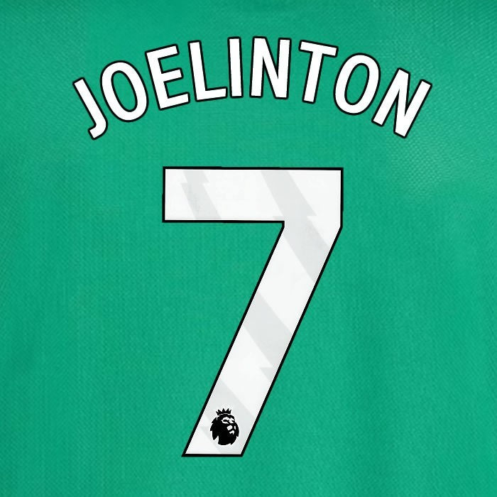 2025 2026 NEWCASTLE JOELINTON 7 OFFICIAL WHITE AWAY PLAYER SIZE NAME SET