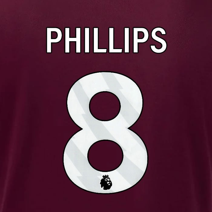 2024 2025 OFFICIAL IPSWICH TOWN PHILLIPS 8 WHITE AWAY PLAYER SIZE NAME SET