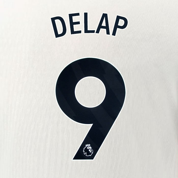 2025 2026 OFFICIAL CHELSEA DELAP 9 BLACK AWAY PLAYER SIZE NAMESET