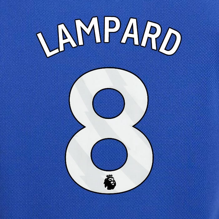 2023 2024 OFFICIAL CHELSEA LAMPARD 8 WHITE HOME PLAYER SIZE NAMESET