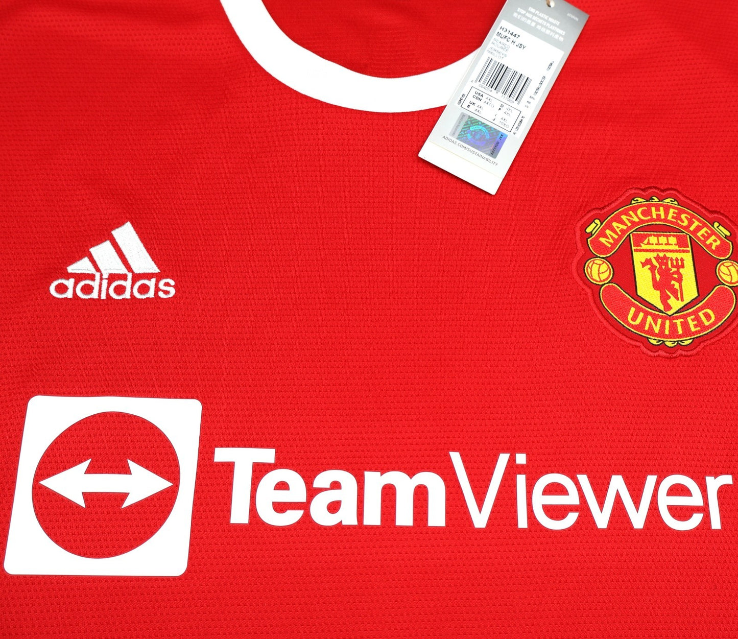BNWT 2021 2022 MAN UTD ADIDAS HOME SHIRT RONALDO 7 MEN'S XXXXL (4XL)
