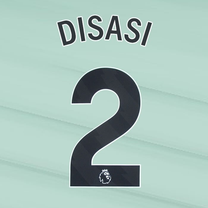 2023 2024 OFFICIAL CHELSEA DISASI 2 BLACK 3RD PLAYER SIZE NAMESET