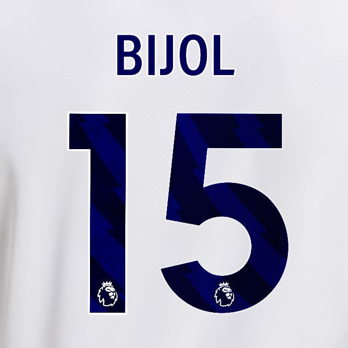 2025 2026 OFFICIAL LEEDS UNITED BIJOL 15 BLUE HOME PLAYER SIZE NAMESET