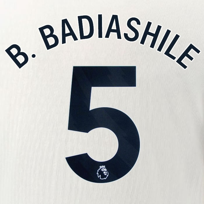 2025 2026 OFFICIAL CHELSEA B. BADIASHILE 5 BLACK AWAY PLAYER SIZE NAMESET