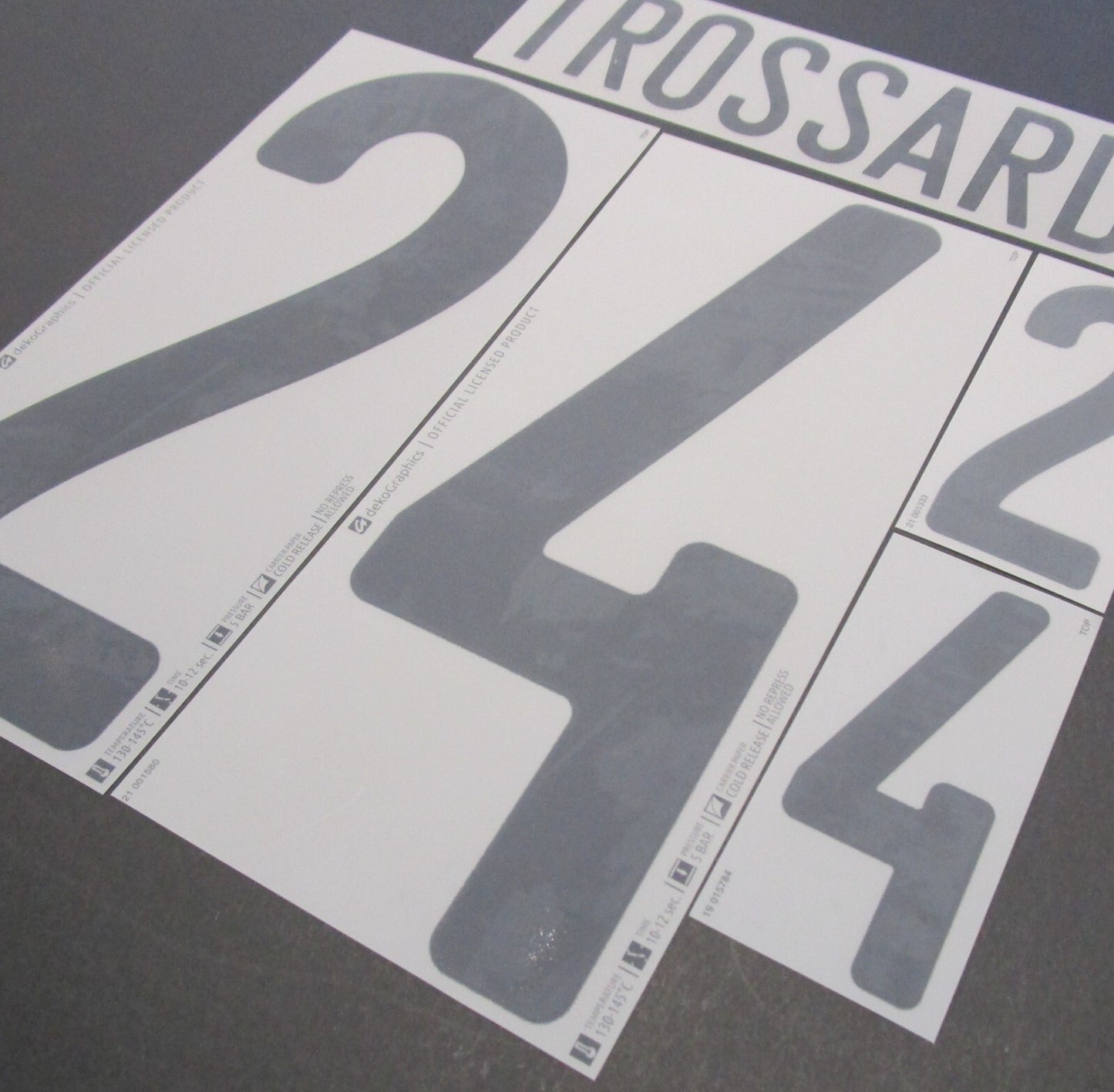 BELGIUM 2020 2021 OFFICIAL TROSSARD 24 AWAY BLACK PLAYER SIZE NAMESET
