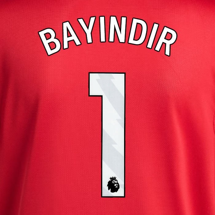 2025 2026 MANCHESTER UNITED BAYINDIR 1 HOME WHITE PLAYER SIZE NAMESET