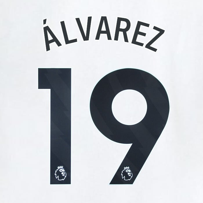 2023 2024 WEST HAM ALVAREZ 19 OFFICIAL AWAY BLACK PLAYER SIZE NAMESET